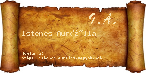 Istenes Aurélia névjegykártya